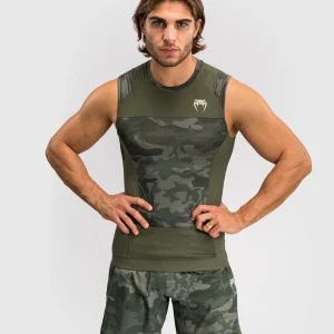Rashguard sans Manches Venum G-Fit Air pour Hommes - Camo Militaire